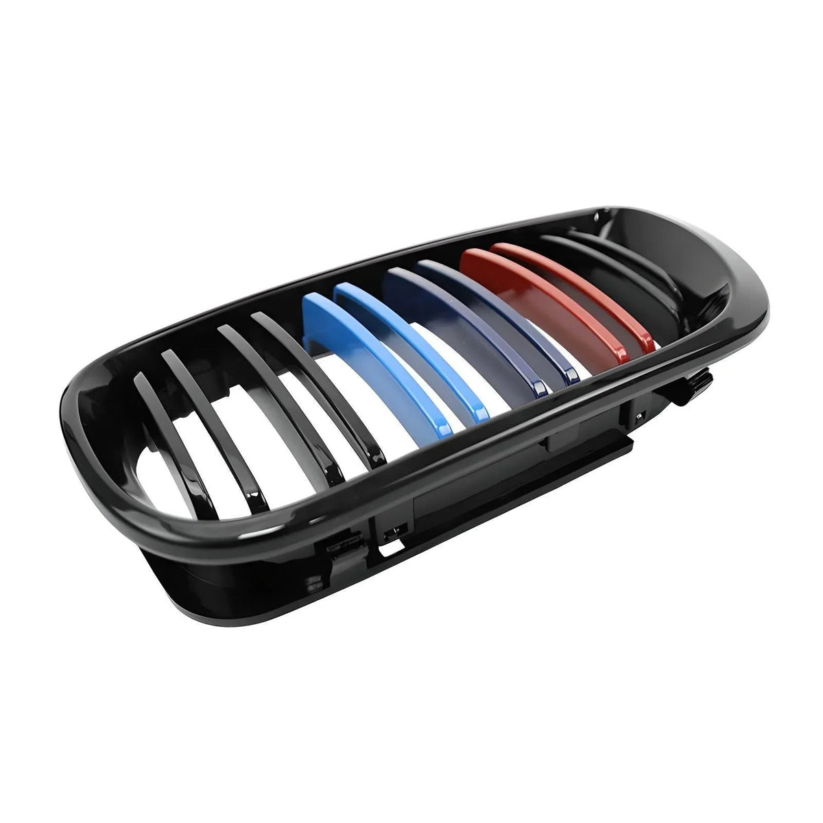 BMW M3 Front Kidney Grille – Gloss Black with M Color Stripes – Compatible with BMW M3 E90 E92 E93 – Front