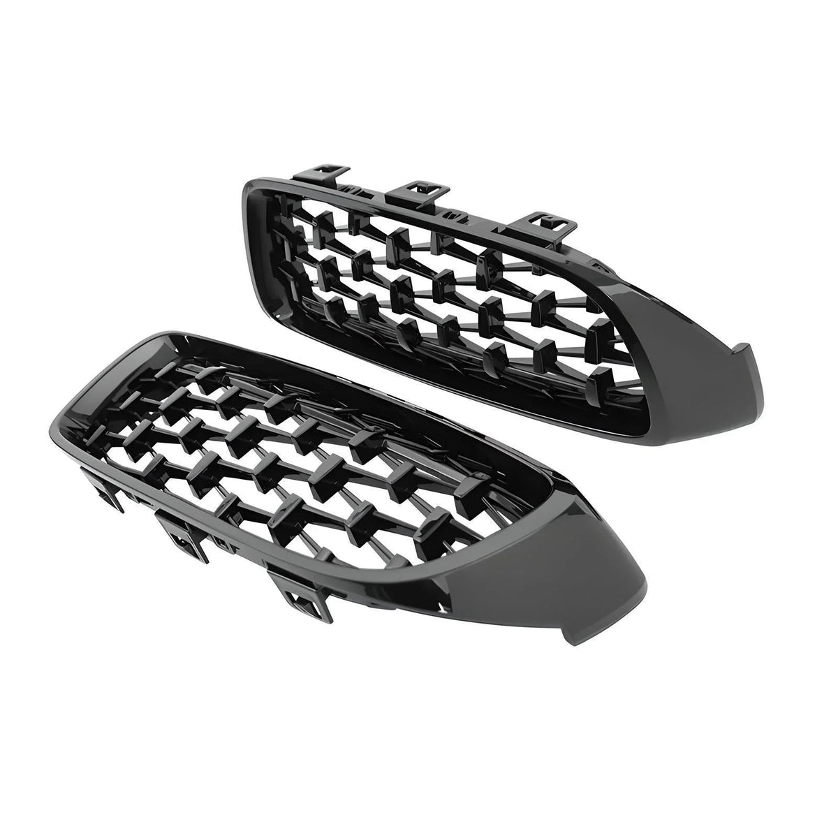 Glove Box net Caracas - Glossy Black - Compatible with BMW F20 F21 Facelift - Interior