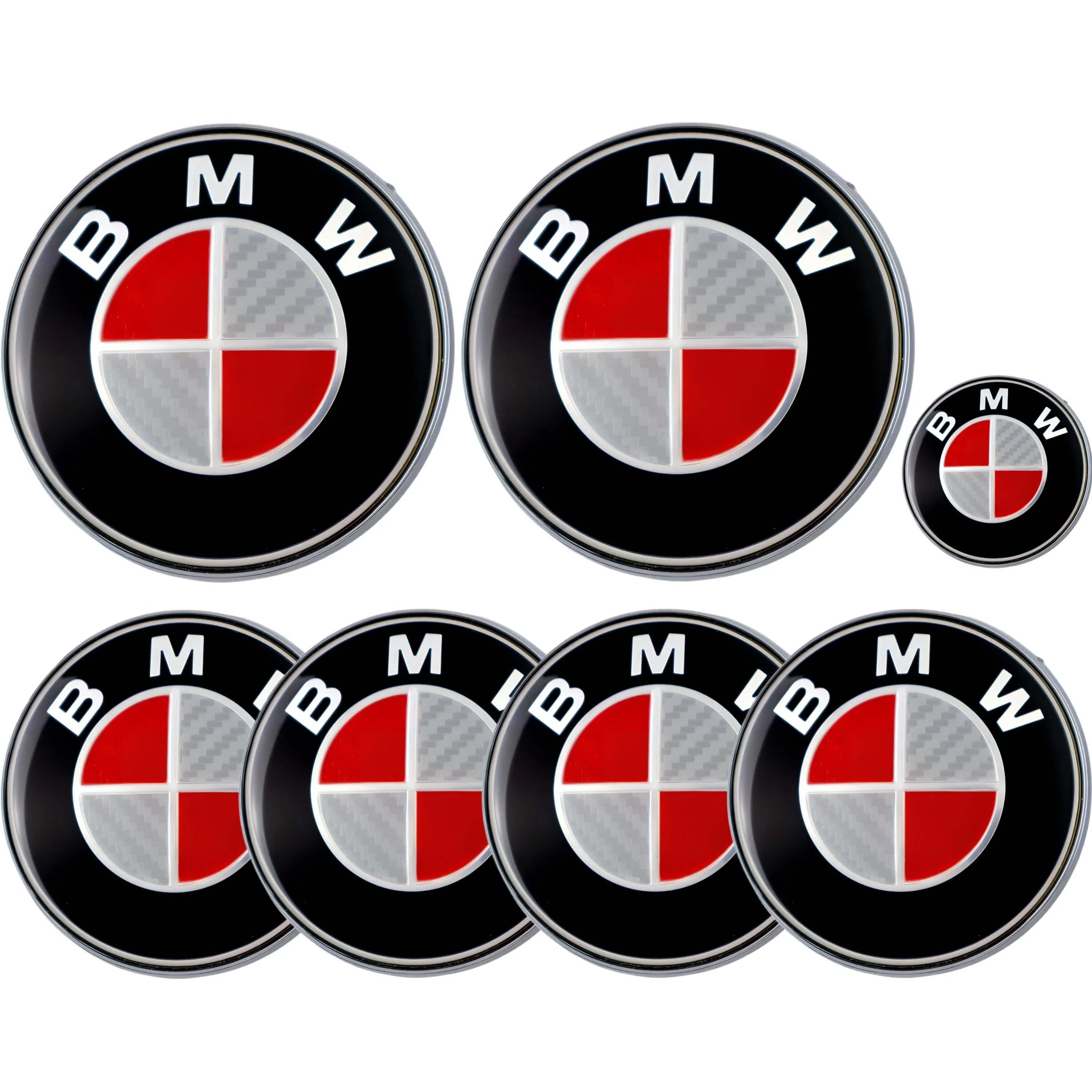 BMW Badge | Red & Grey