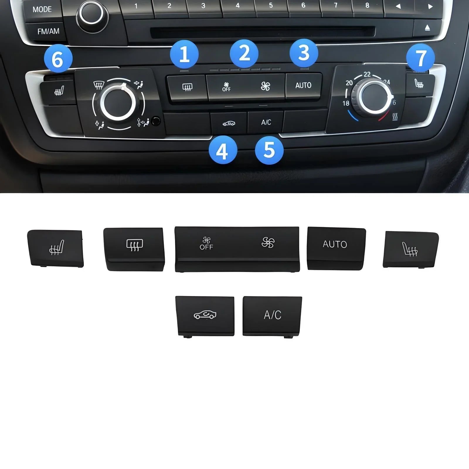 BMW Dashboard Buttons | 1 2 3 4 Series F Chassis (2013 - 2018)