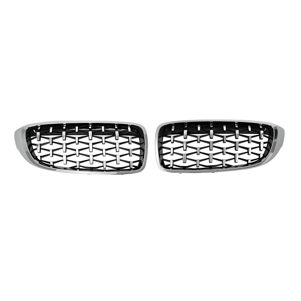 Front grille set – Chrome finish – Compatible with BMW 3 Series G20 G21 – Front exterior