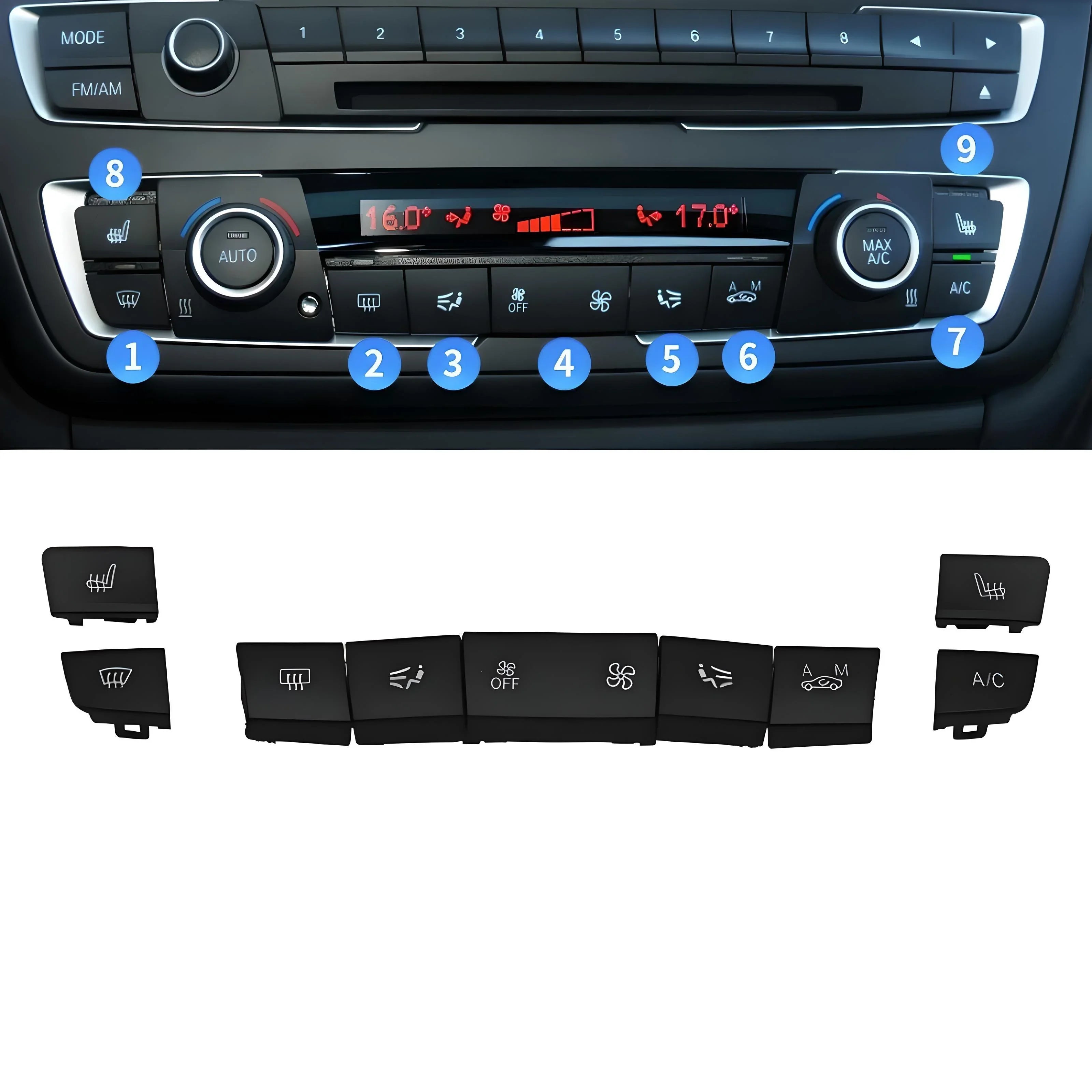 BMW Dashboard Buttons | 1 2 3 4 Series F Chassis (2013 - 2018)