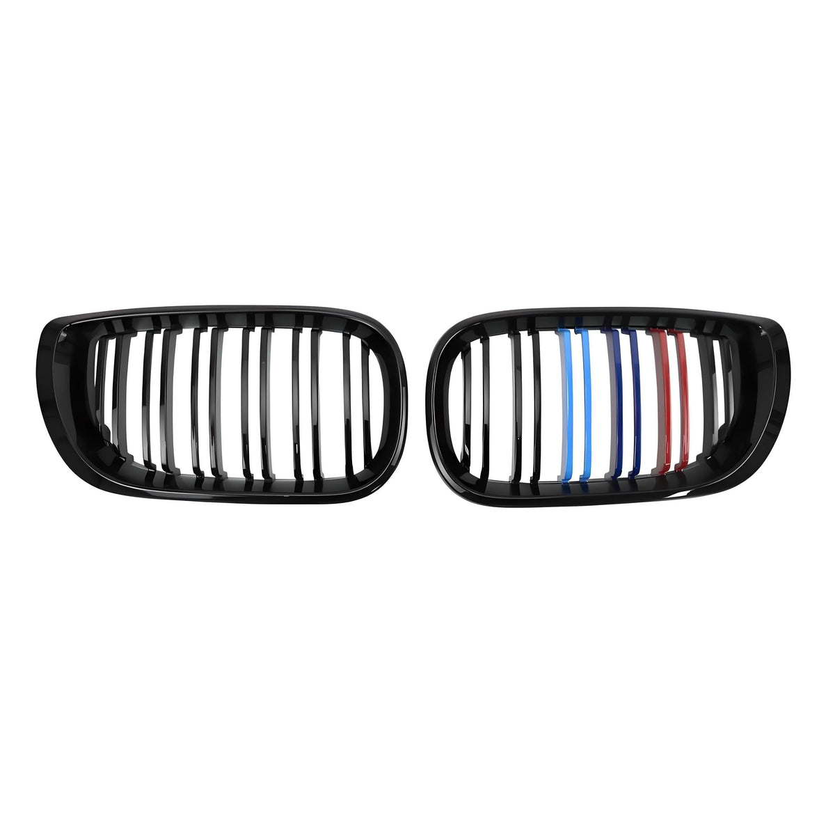 BMW M Sport Front Kidney Grille – Black Gloss with M Stripe – Compatible with BMW E92 E93 – Front