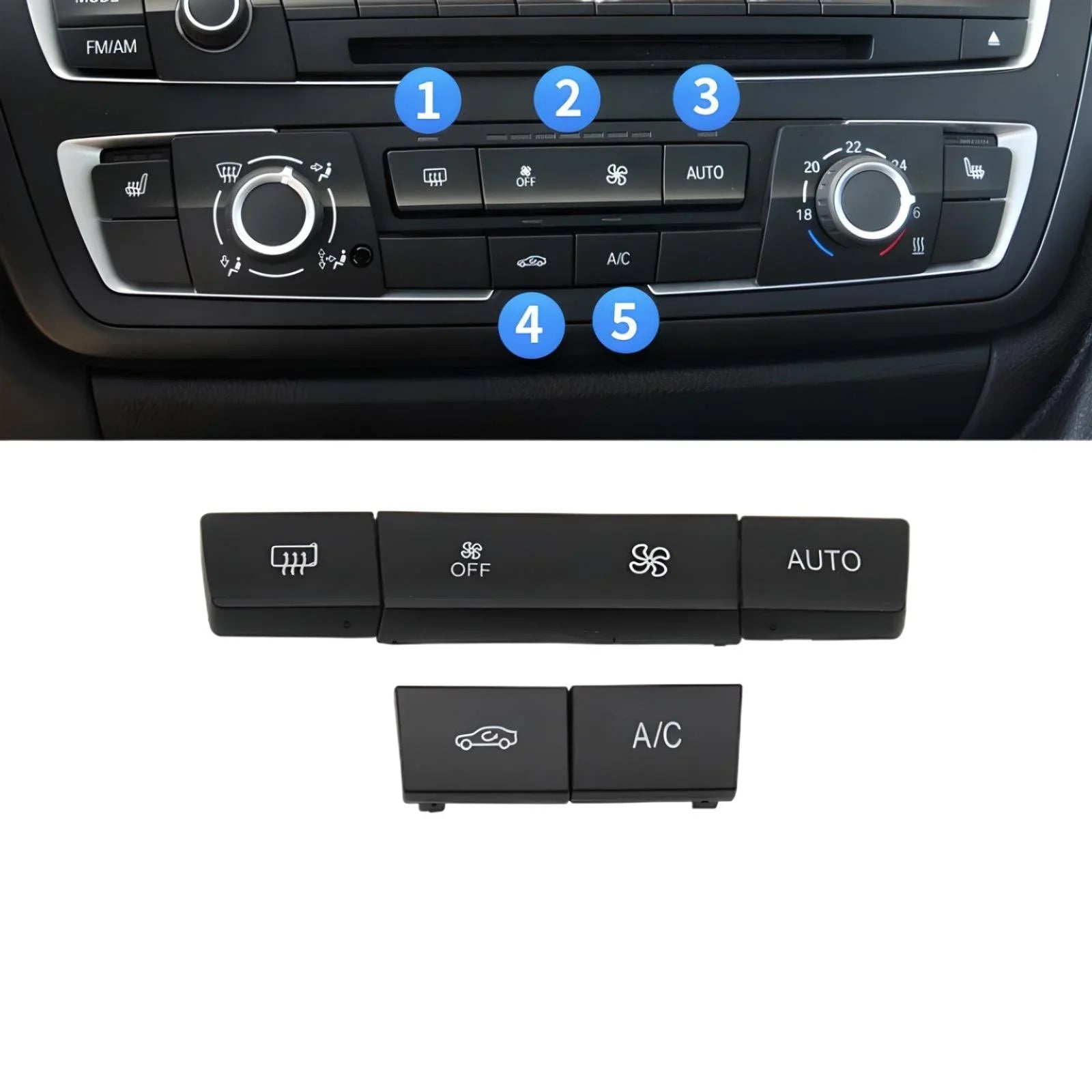 BMW Dashboard Buttons | 1 2 3 4 Series F Chassis (2013 - 2018)